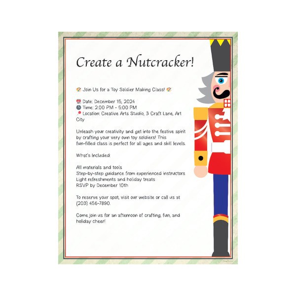 slide 3 of 3, Geo Studios Holiday-Themed Foiled Letterhead Paper, 8-1/2"" X 11"", Nutcracker Suite, Pack Of 40 Sheets, 40 ct
