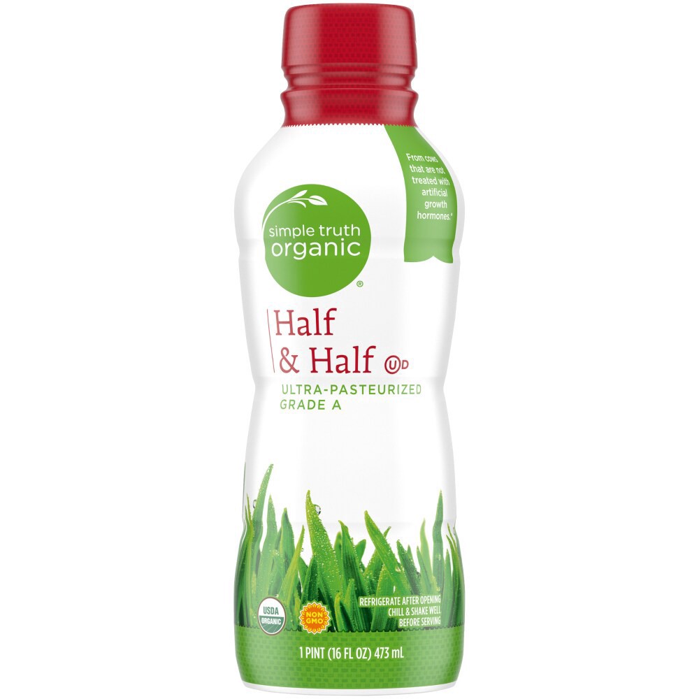 slide 2 of 4, Simple Truth Organic Half & Half - 1 pint, 1 pint