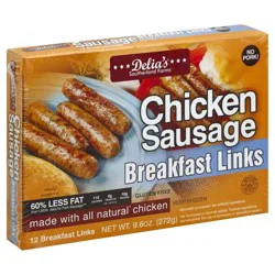 Delia's Southerland Farms Chicken Sausage Breakfast Links - 12 Count