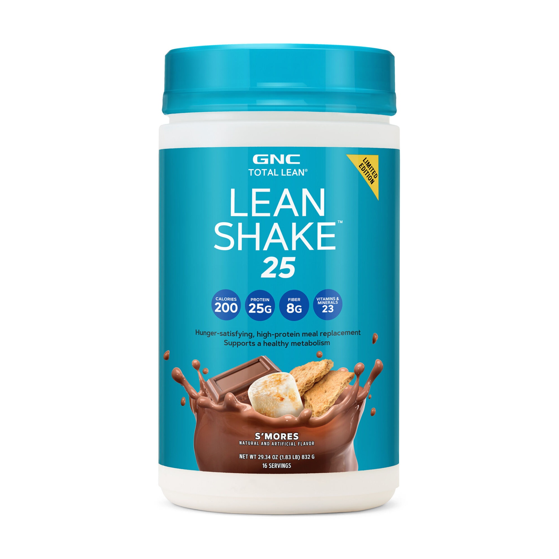 GNC Total Lean | Lean Shake 25 Protein Powder | High-Protein Meal  Replacement Shake | French Vanilla | 16 Servings