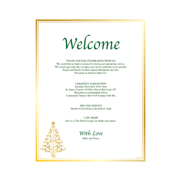 slide 2 of 3, Geo Studios Holiday-Themed Foiled Letterhead Paper, 8-1/2"" X 11"", Gold Tree, Pack Of 40 Sheets, 40 ct