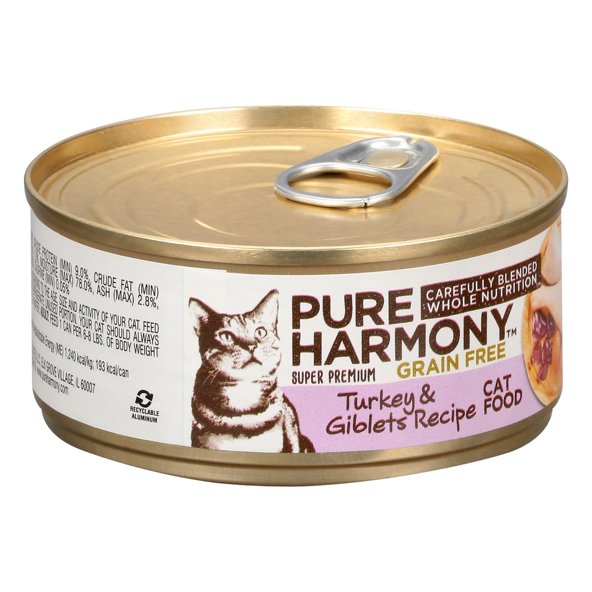 Pure Harmony Grain Free Turkey & Giblets Recipe Cat Food 5.5 oz | Shipt