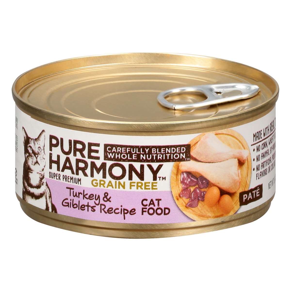 Pure Harmony Grain Free Turkey & Giblets Recipe Cat Food 5.5 oz | Shipt