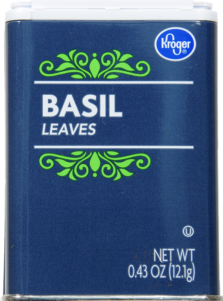 slide 2 of 2, Kroger Basil Leaves, 0.43 oz