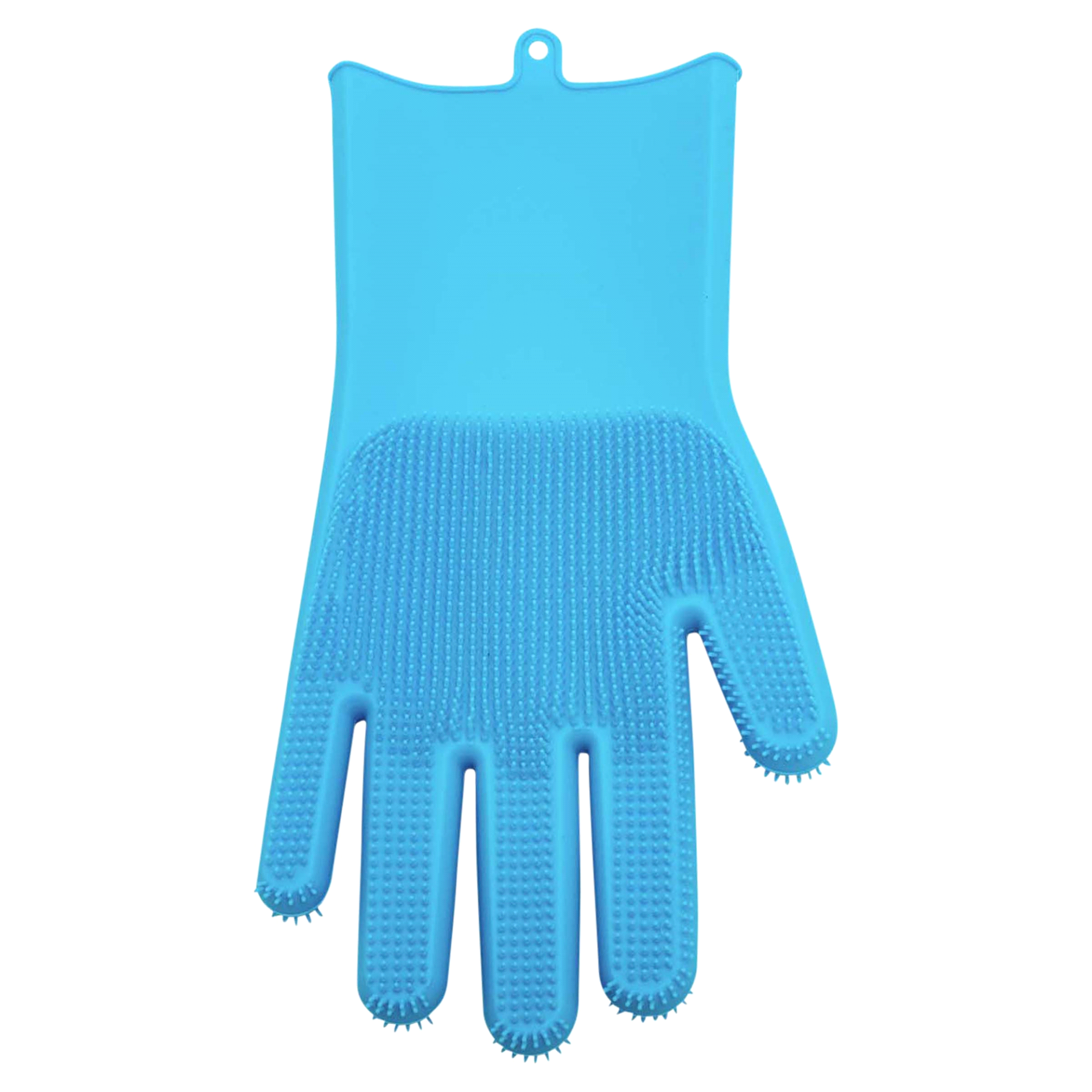 slide 1 of 1, Broxan Silicone Scrub Glove, Blue Or Green, 1 ct