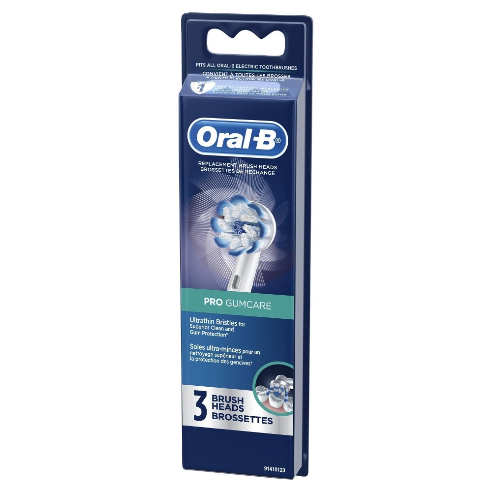 slide 2 of 4, Oral-B Sensitive & Gum X X-Filament Replacement Brush Heads, 3 Count, 3 ct