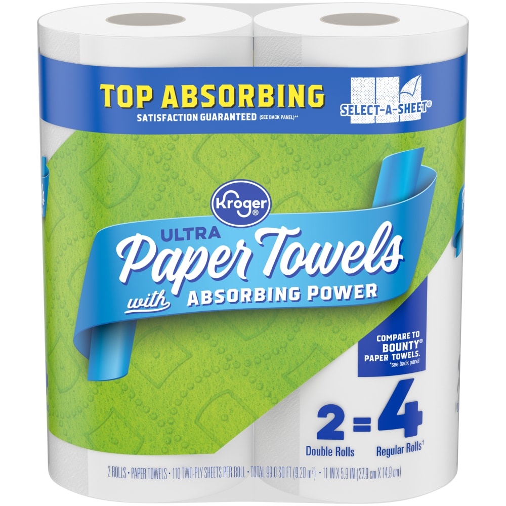 slide 1 of 1, Kroger Ultra Paper Towels, 2 ct