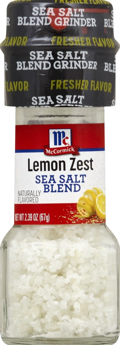 slide 4 of 4, McCormick Grinder Lemon Zest Sea Salt, 2.39 oz