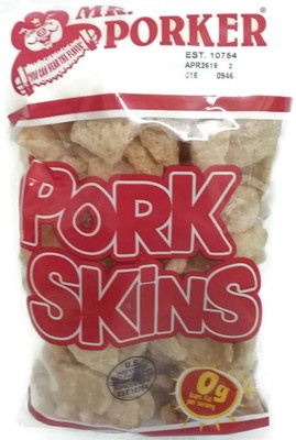 slide 1 of 1, Mr. Porker Plain Pork Rinds, 3 oz