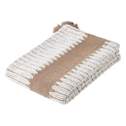 Room & Retreat Slubby Woven Throw, 50 In X 70 In, Brown