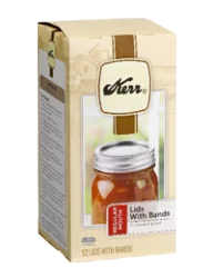 Kerr Regular Mouth Lids With Bands For Preserving Food