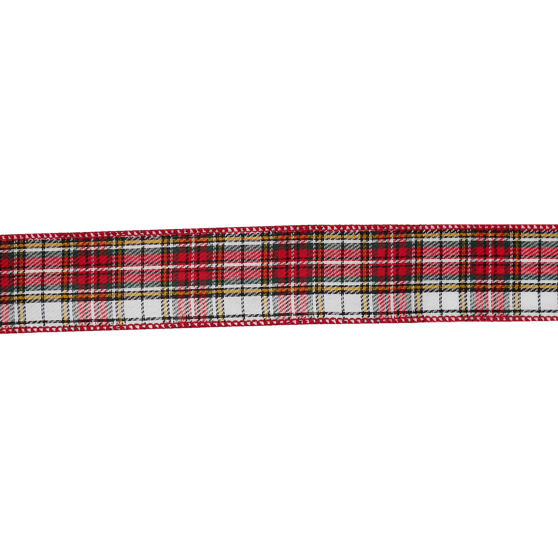 slide 3 of 3, 1.5" X30ft. Red Plaid Wired Ribbon By Celebrate It, 1.5 in x 30 ft