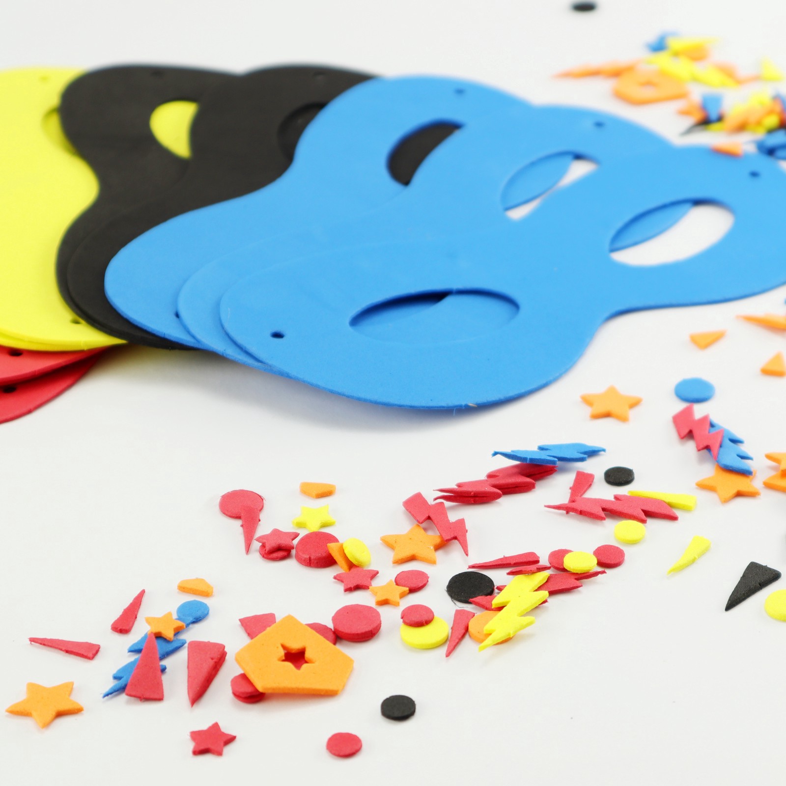 slide 3 of 6, Hero Mask Foam Activity Kit By Creatology, makes 10 masks