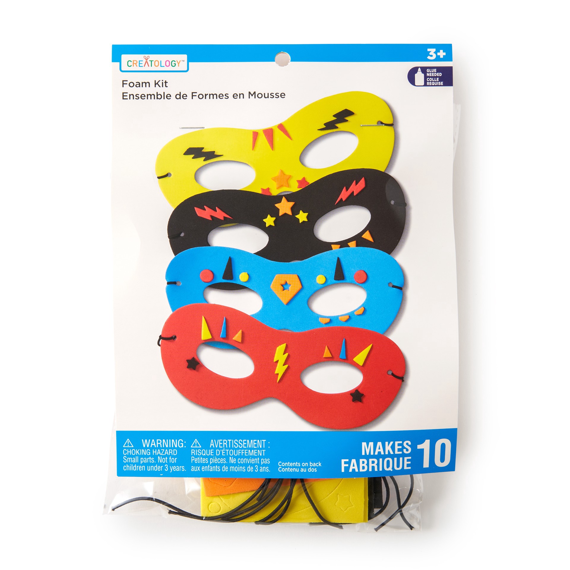 slide 6 of 6, Hero Mask Foam Activity Kit By Creatology, makes 10 masks