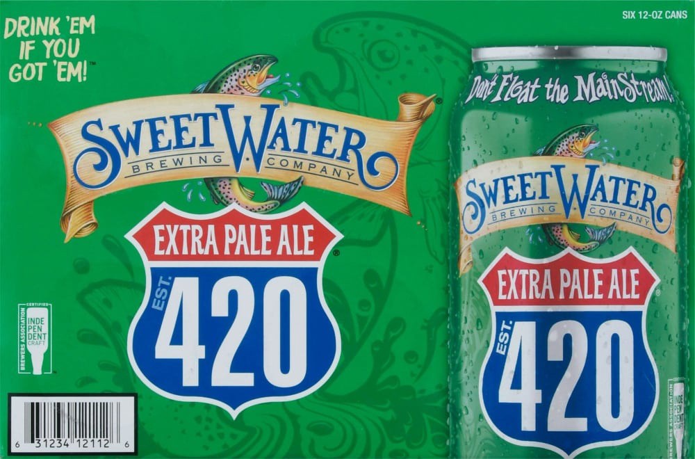 slide 3 of 4, SweetWater Brewing Company Sweet Water Xtra Pale Ale 6Pk Beer, 72 oz