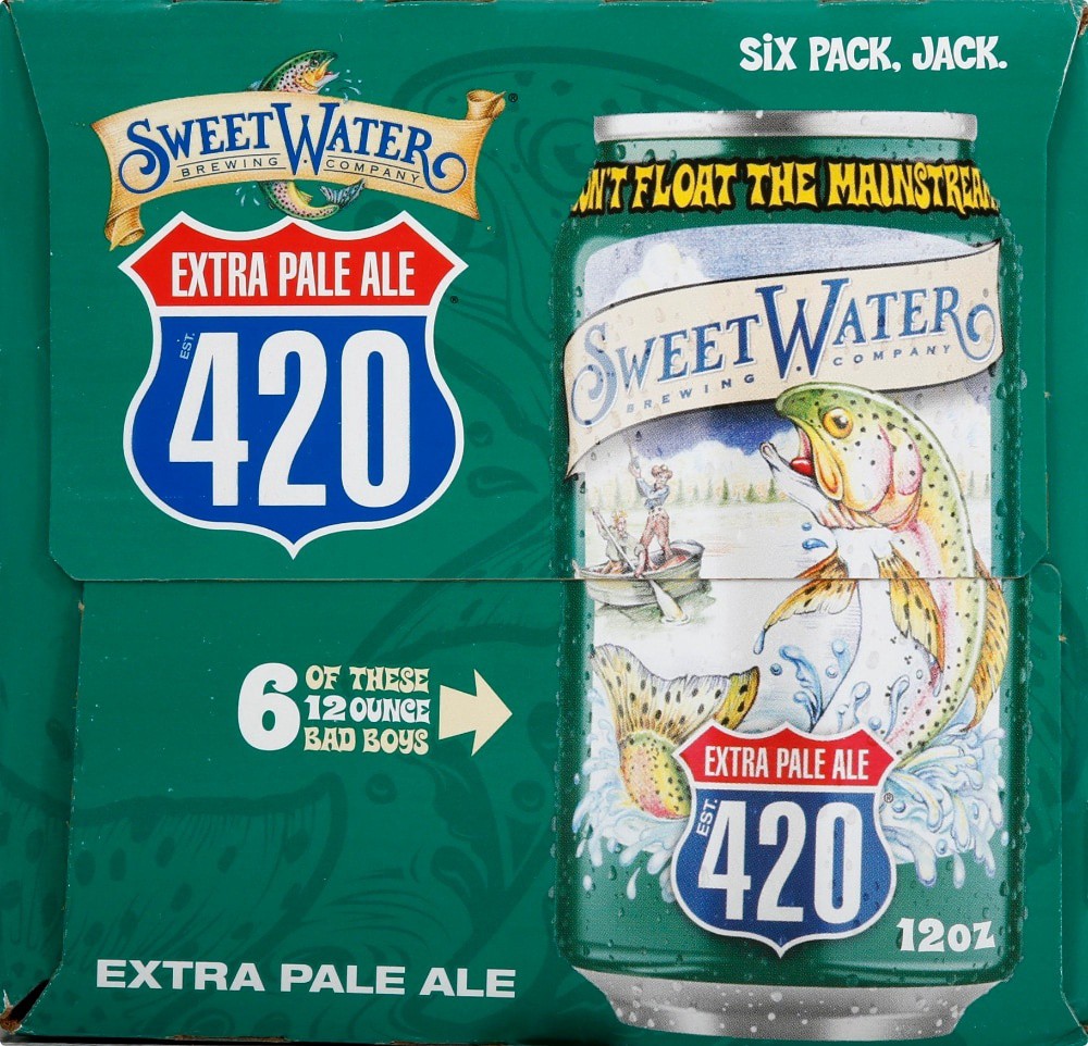 slide 2 of 4, SweetWater Brewing Company Sweet Water Xtra Pale Ale 6Pk Beer, 72 oz