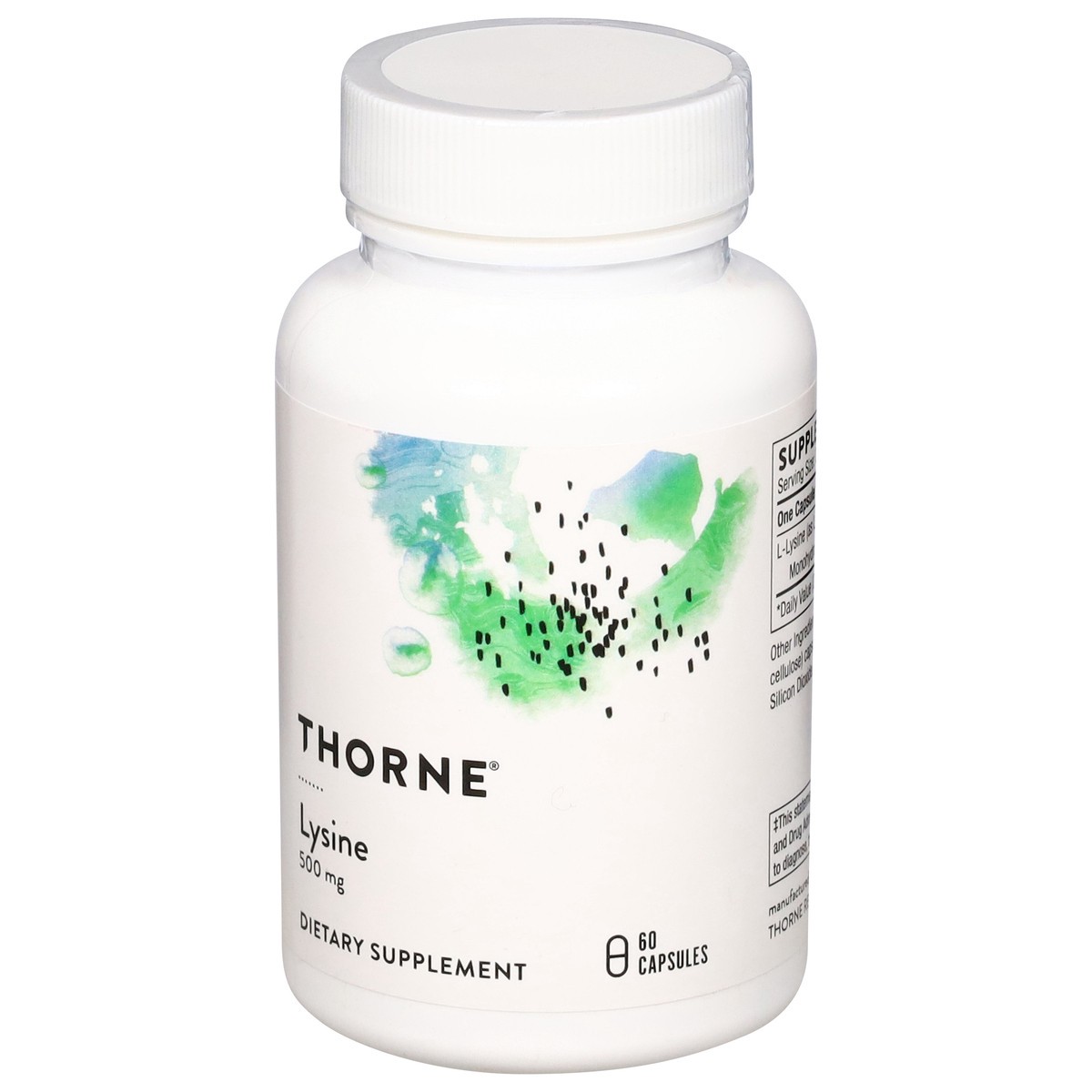 slide 9 of 13, Thorne 500 mg Lysine 60 Capsules, 60 ct