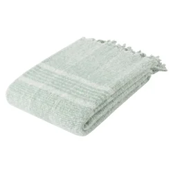 Room & Retreat Plaid Mohair Throw, 50 In X 70 In, Green