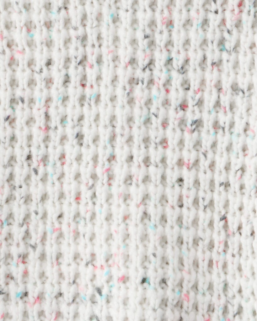 slide 2 of 2, Oshkosh Girls Confetti Sweater - Cream White 6-6X, 1 ct