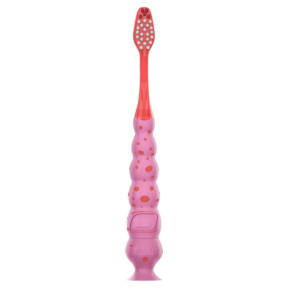 slide 5 of 6, Oral-B Kids Pink Sparkle Toothbrush, 1 ct