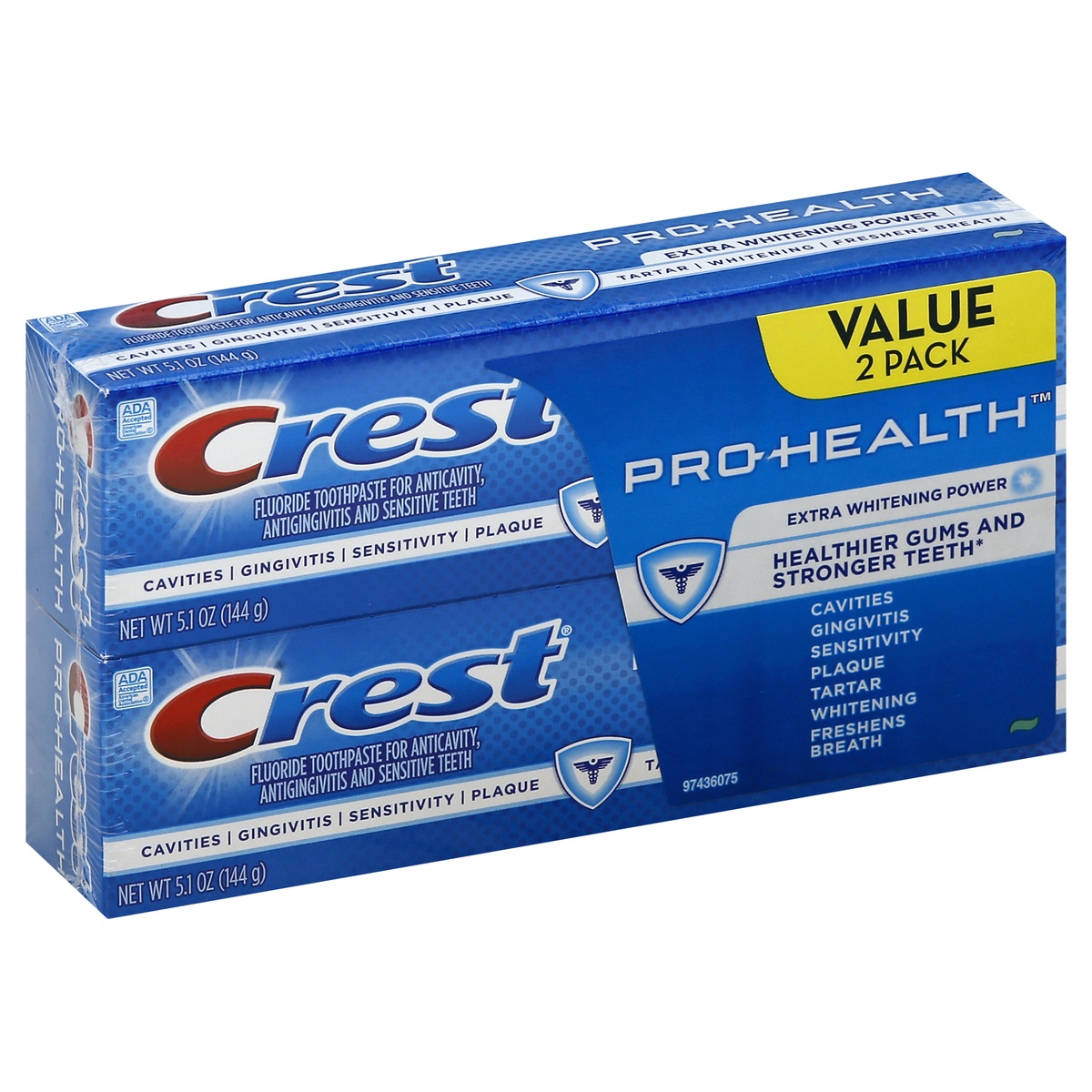 slide 1 of 1, Crest Toothpaste, 2 ct