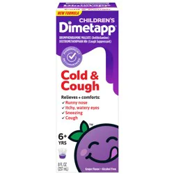 Dimetapp Cold & Cough, Grape Flavor, 6+ Yrs, Children's