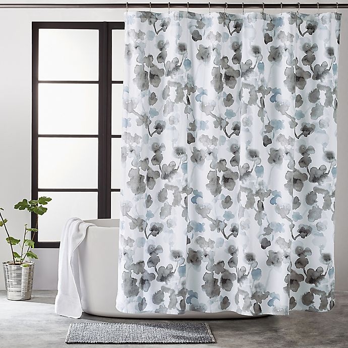 slide 1 of 1, DKNY City Bloom Shower Curtain - Charocal, 1 ct