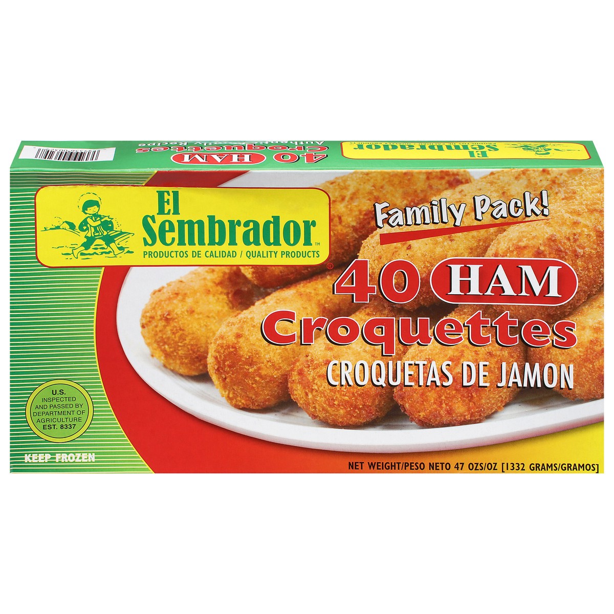 slide 1 of 10, El Sembrador Family Pack Ham Croquettes 40 ea, 40 ct