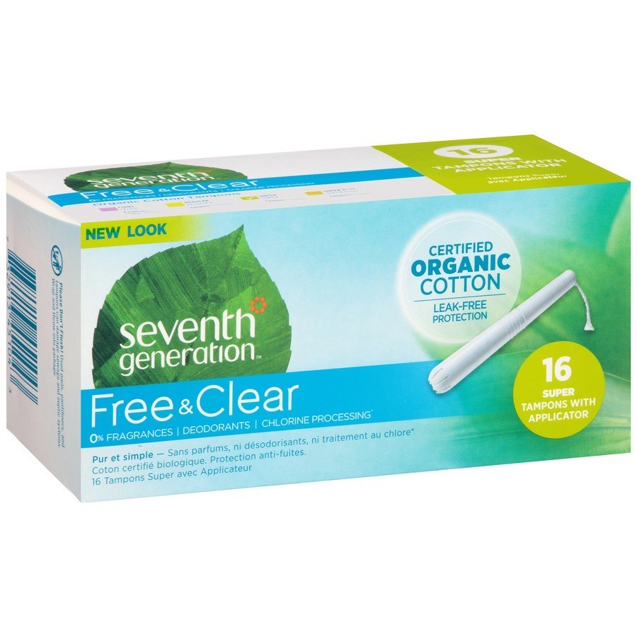 slide 2 of 6, Seventh Generation Tampons 16 ea, 16 ct