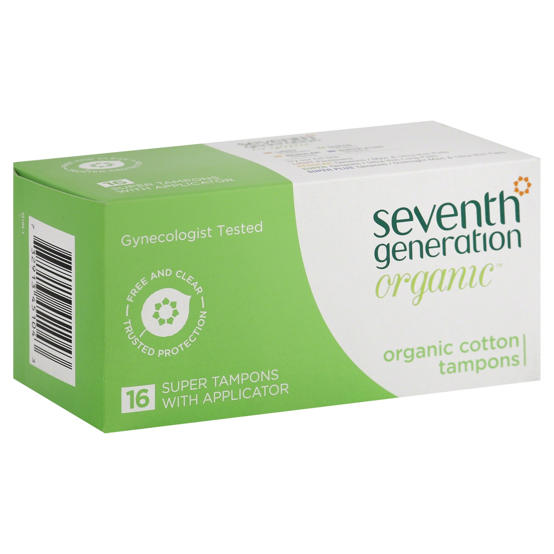 slide 1 of 6, Seventh Generation Tampons 16 ea, 16 ct