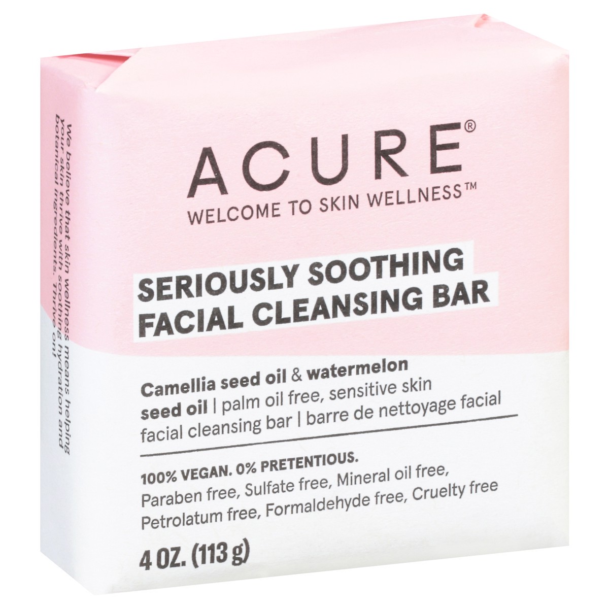 slide 2 of 9, ACURE Seriously Soothing Facial Cleansing Bar 4 oz, 1 ct