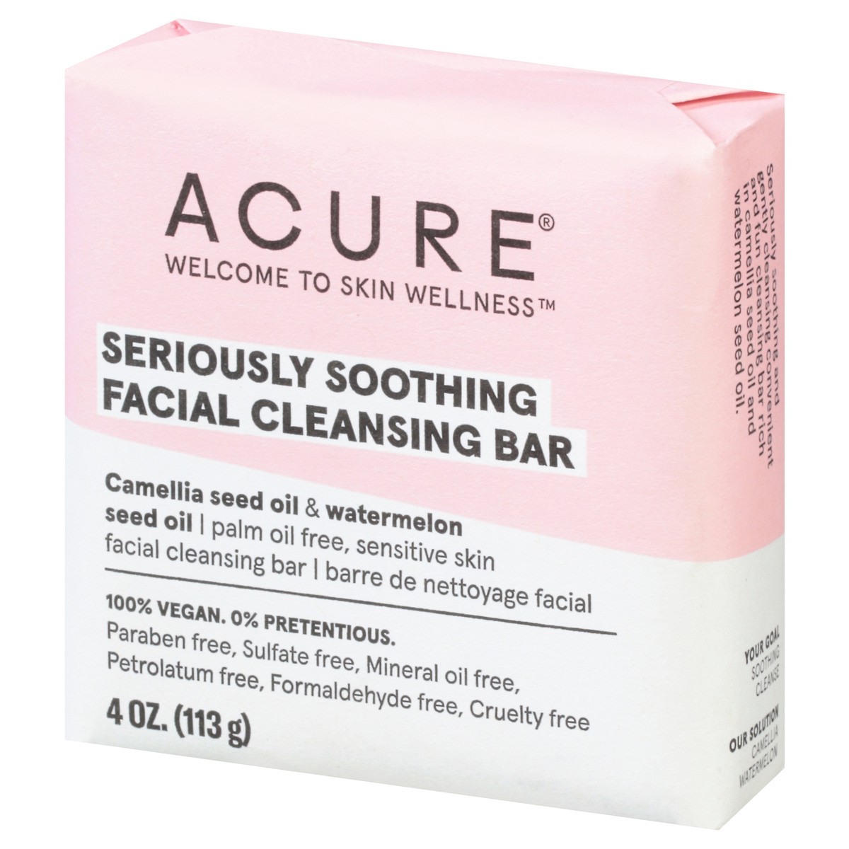 slide 8 of 9, ACURE Seriously Soothing Facial Cleansing Bar 4 oz, 1 ct