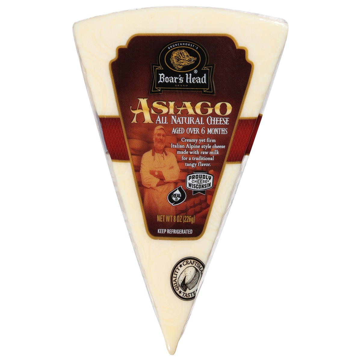 slide 5 of 13, Boar's Head Asiago Cheese, 8 oz