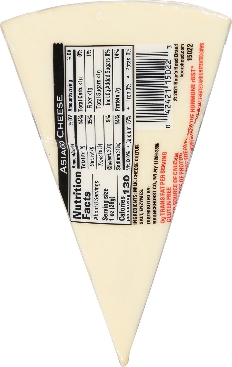 slide 9 of 13, Boar's Head Asiago Cheese, 8 oz