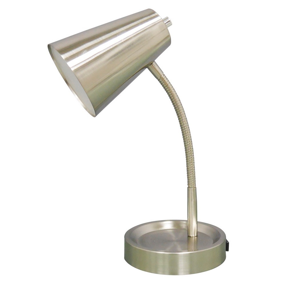 slide 1 of 1, Elevated Desk Desk Lamp Silver (Includes LED Light Bulb) - Room Essentials, 1 ct