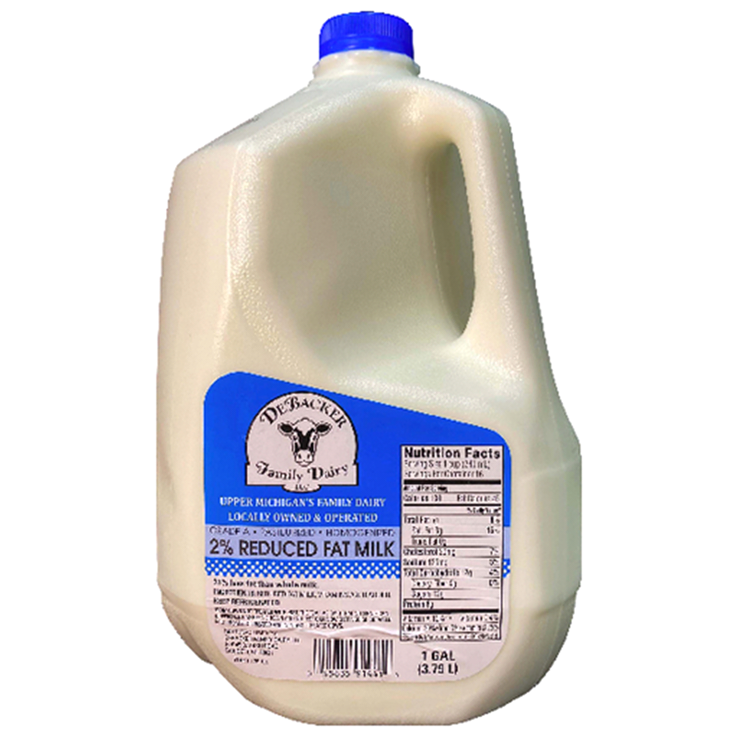 slide 1 of 1, Debacker Family Dairy 2% Milk, 1 gal
