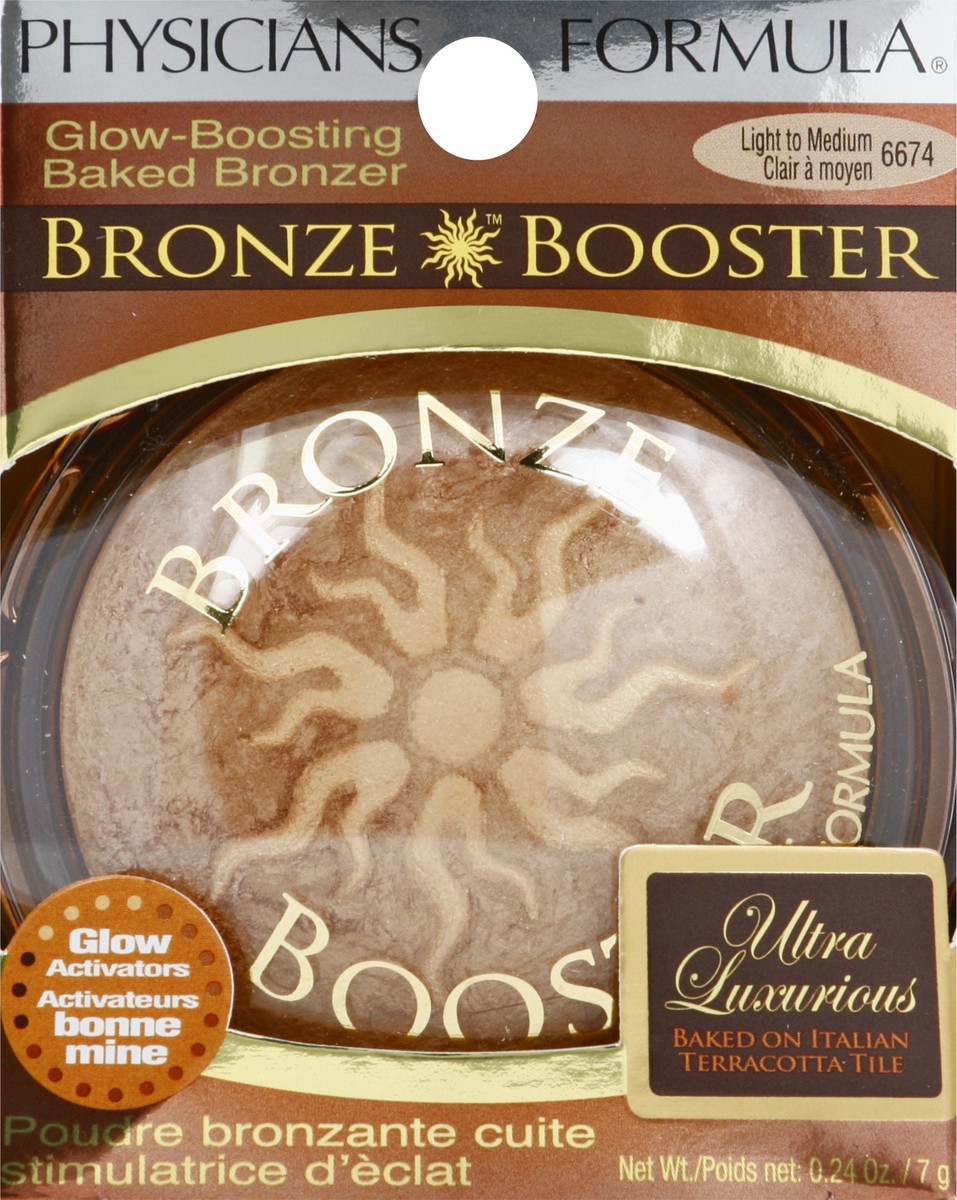 slide 3 of 12, Physicians Formula Glow Boosting Baked Bronzer Light-to-medium, 0.24 oz