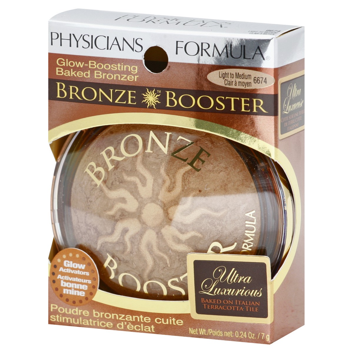 slide 12 of 12, Physicians Formula Glow Boosting Baked Bronzer Light-to-medium, 0.24 oz