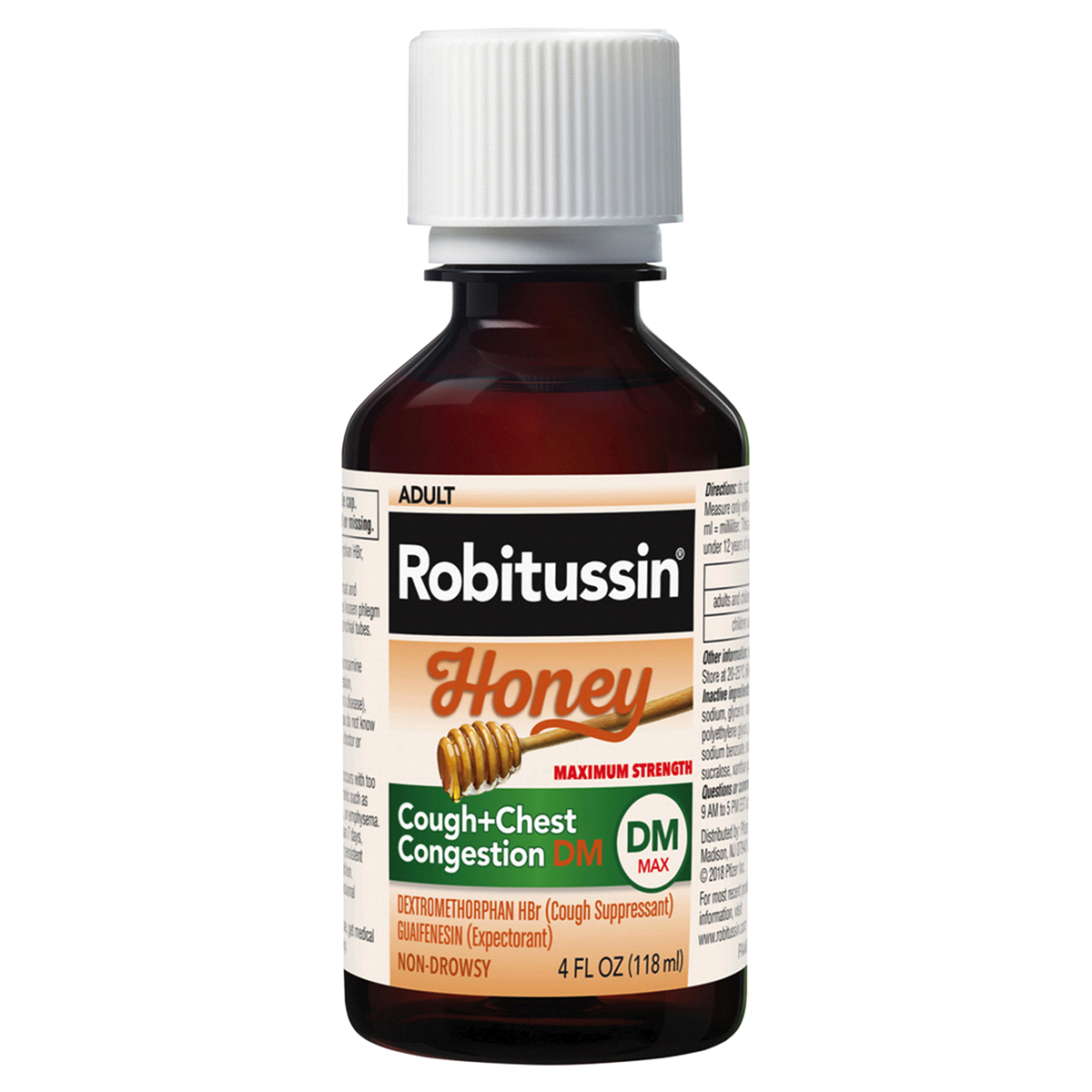 slide 4 of 5, Robitussin Max Honey Cough Syrup, 4 oz