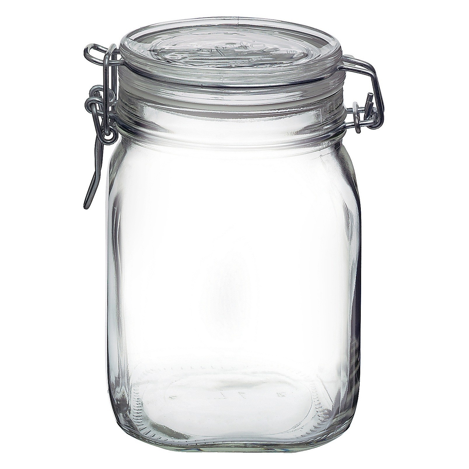 slide 1 of 4, Fido 1 Liter Clamp Jar - Clear - Bormioli Rocco, 1 liter