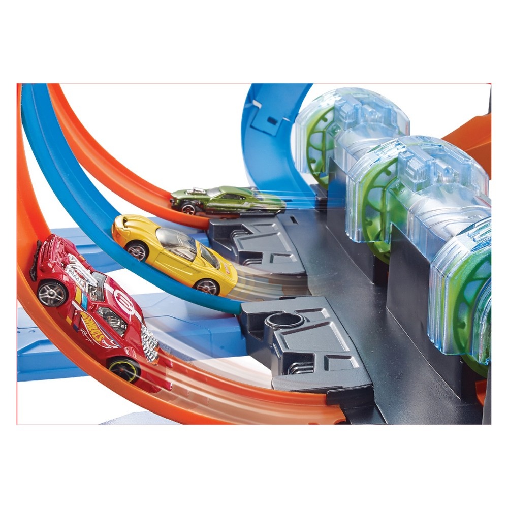 slide 3 of 8, Hot Wheels Corkscrew Crash Track Set, 1 ct