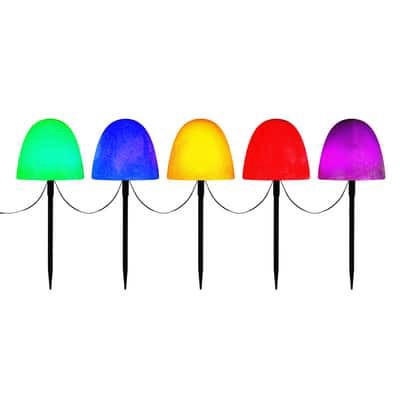 slide 1 of 3, Mr. Christmas Multicolor Gumdrop Pathway Lights Set, null