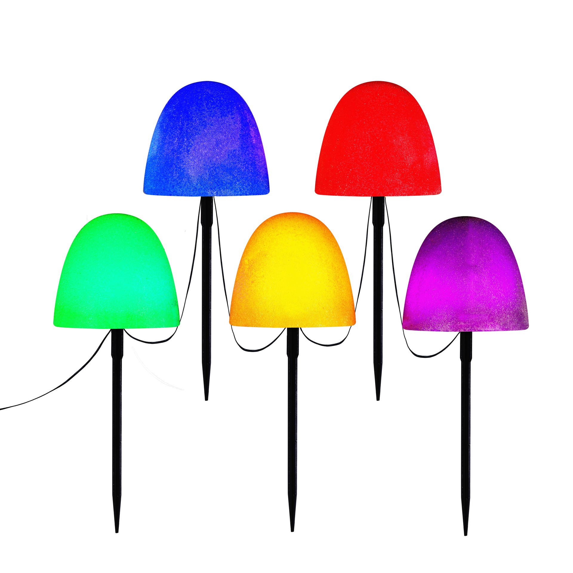 slide 3 of 3, Mr. Christmas Multicolor Gumdrop Pathway Lights Set, null