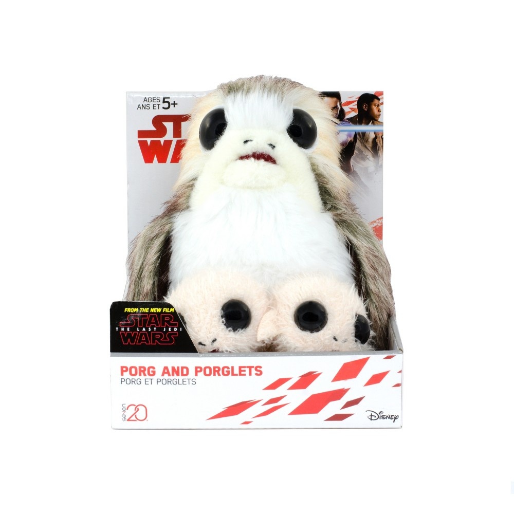 slide 4 of 4, Star Wars Porg and Porglets Plush, 1 ct