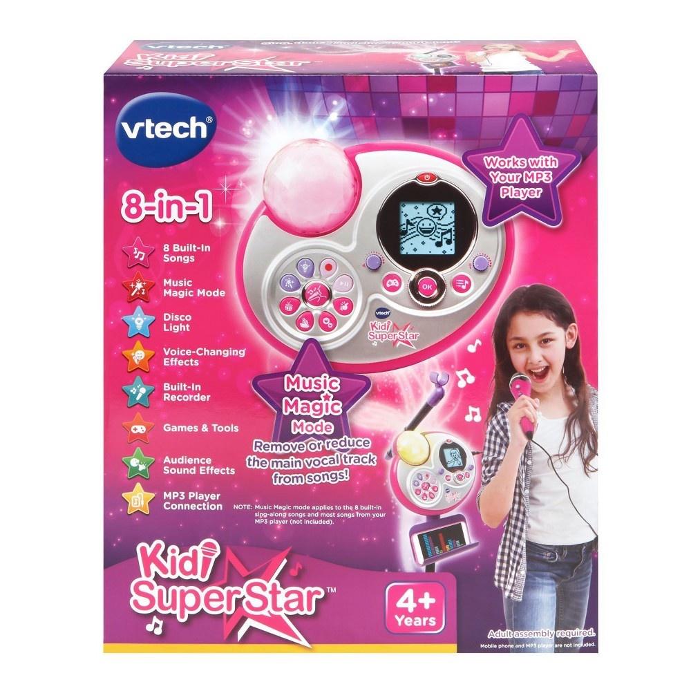 slide 8 of 9, VTech Kidi Star Karaoke Machine - Pink/Purple, 1 ct