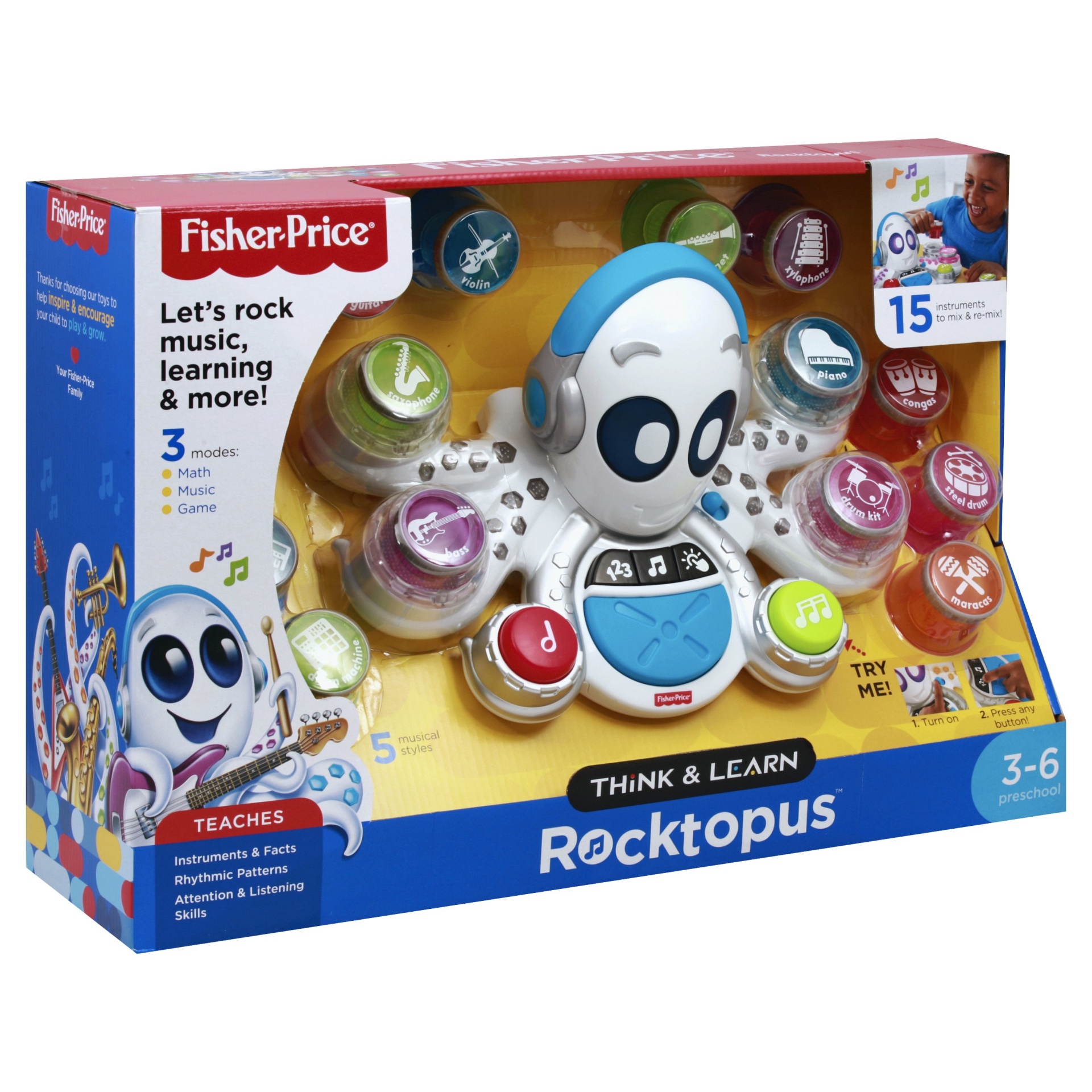 slide 1 of 8, Fisher-Price Think & Learn Rocktopus, 1 ct
