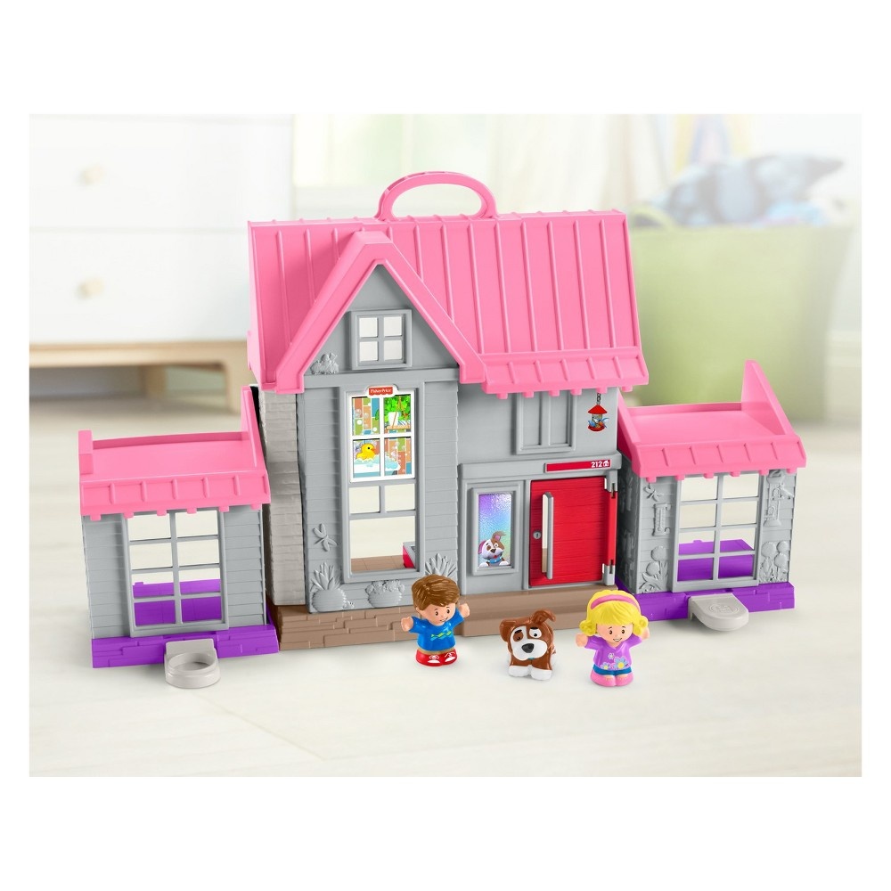 slide 3 of 8, Fisher-Price Little People Big Helpers Home - Pink, 1 ct