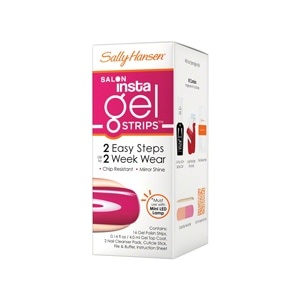 slide 1 of 1, Sally Hansen Salon Insta-Gel Strips, Back To The Fuchsia, 0.23 oz