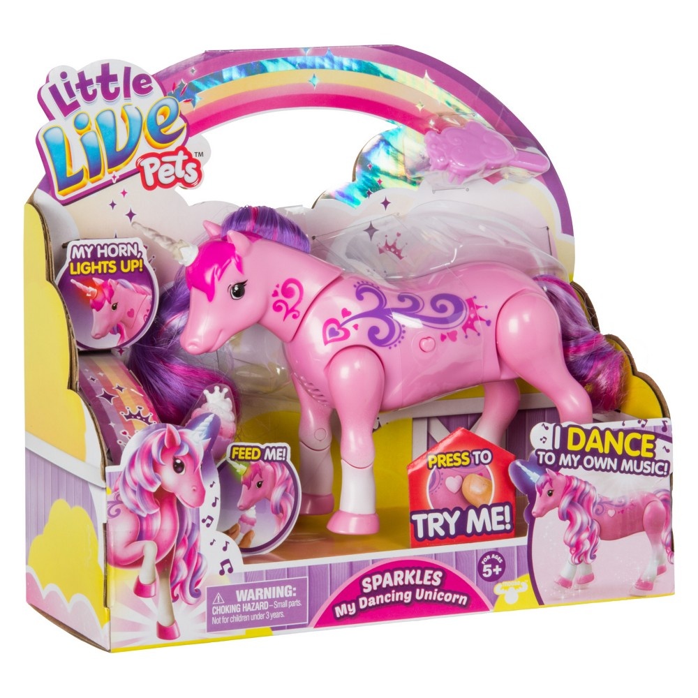 slide 7 of 9, Live Little Pets Sparkles My Dancing Unicorn Toy, 1 ct