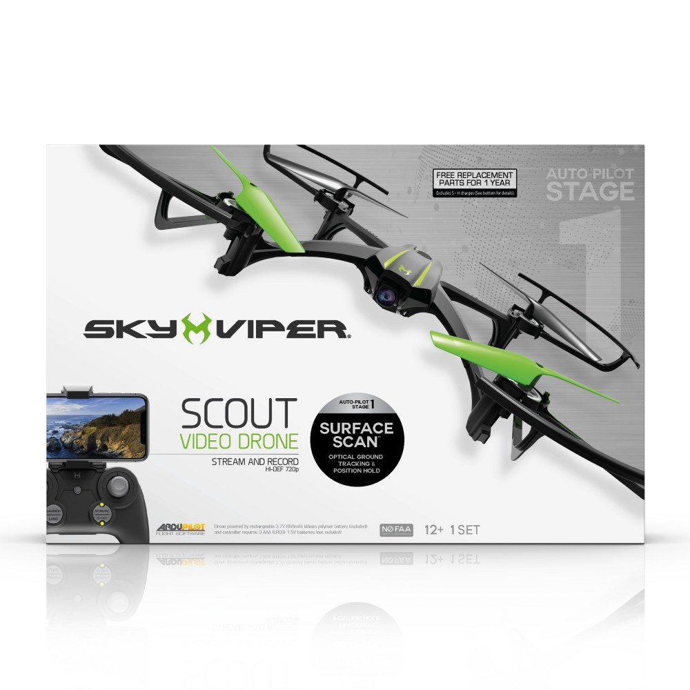 slide 2 of 5, Sky Viper Scout Streaming Video Drone, 1 ct